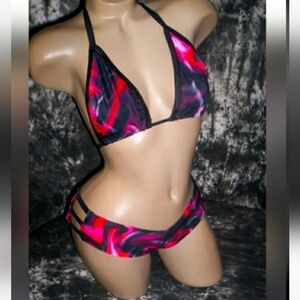 Exotic Dancer Dancewear Ravewear Thong Bikini Shorts Set